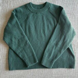 GAP CashSoft Crewneck Sweater - Large Petite | Moore Green